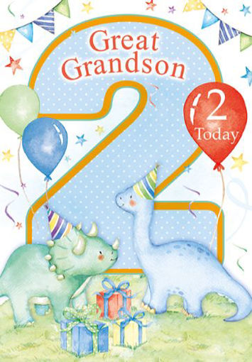 Picture of GREAT GRANDSON 2 TODAY BIRTHDAY CARD